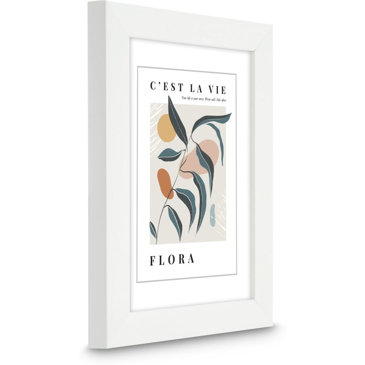 Hama Plastic Frame Flora White 13 X 18 cm - image 2 of 2