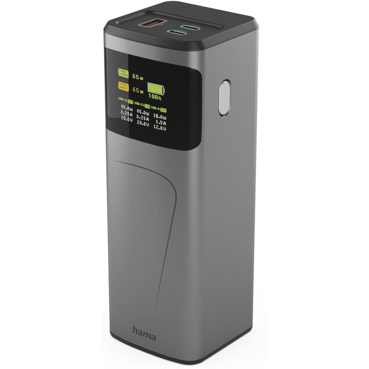 Hama Power Pack High Power 65 W 20000 mAh 2X USB-C USB-A ...