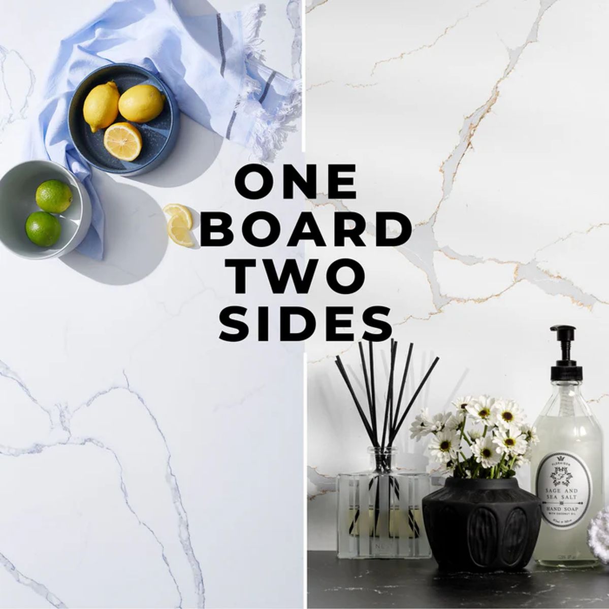 V-Flat World Carrara Blue/Calacatta Gold - XL