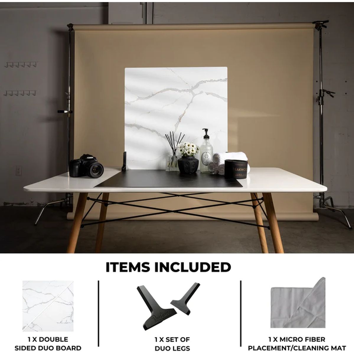 V-Flat World Carrara Blauw/Calacatta Goud