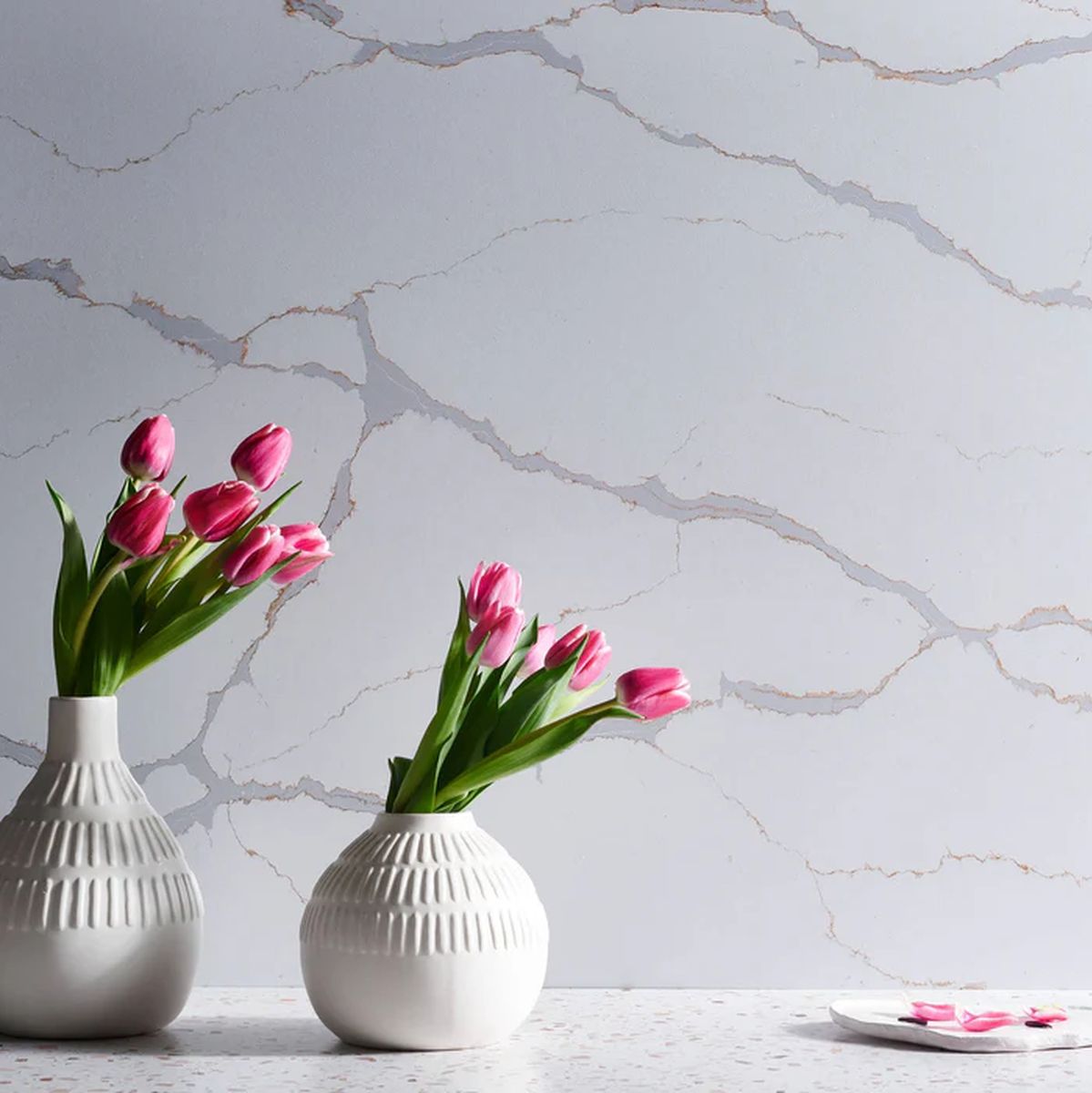 V-Flat World Carrara Blauw/Calacatta Goud