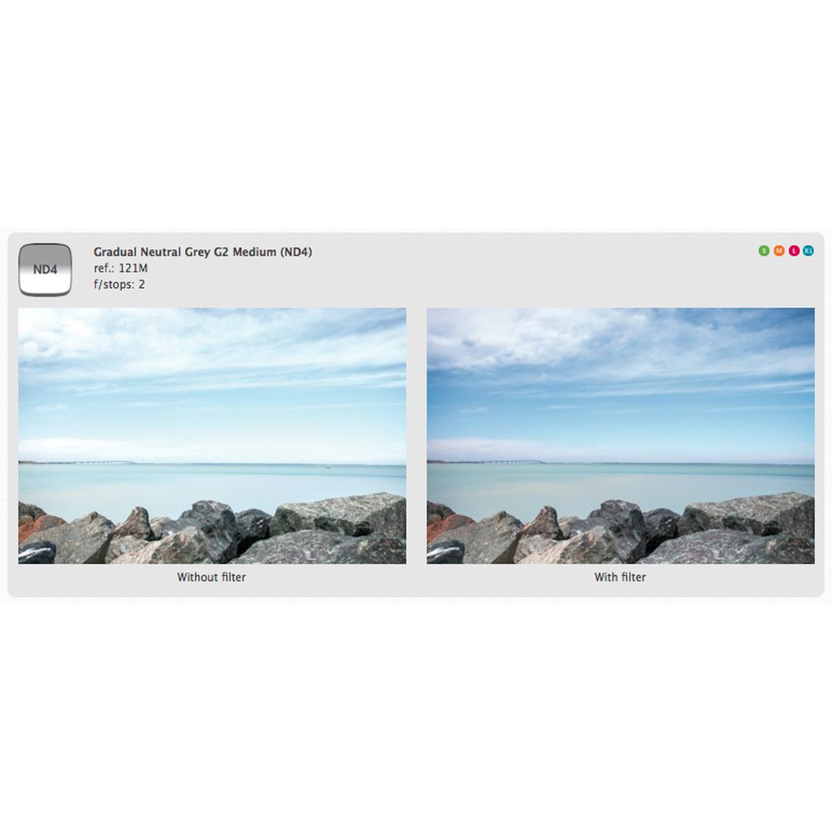 Cokin Filter X121m Neutral Grey G2-MEDIUM (ND4) (0.6)
