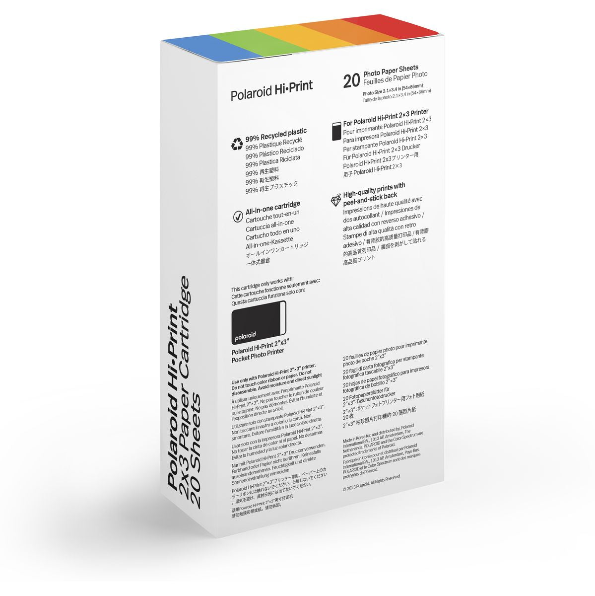 Polaroid Hi·print 2x3 Cardridge - 20 Sheets