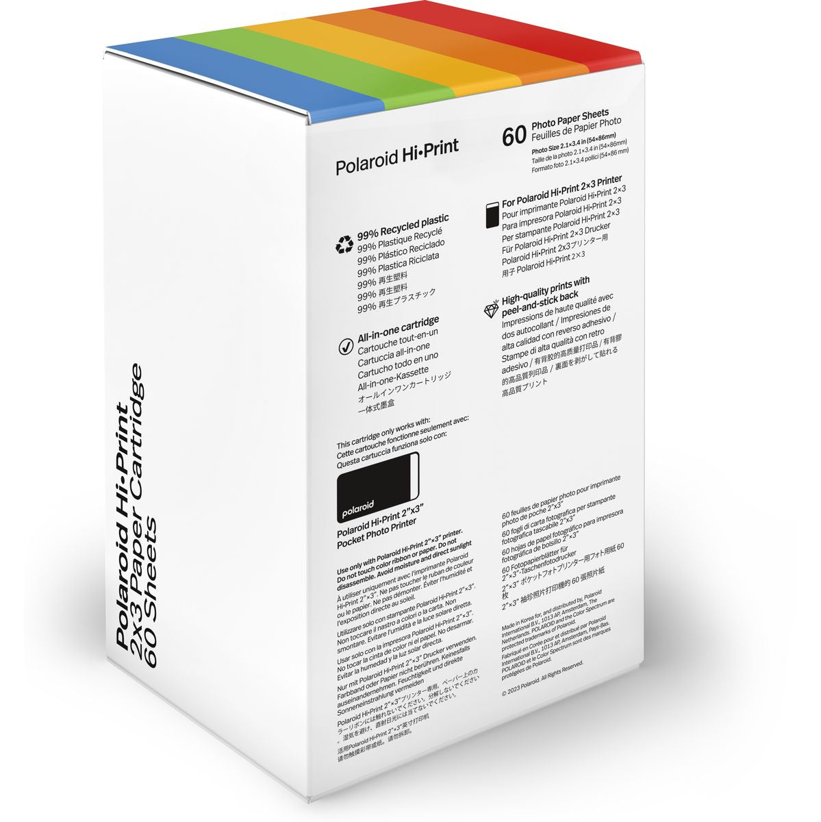 Polaroid Hi·print 2x3 Cardridge - 60 Sheets