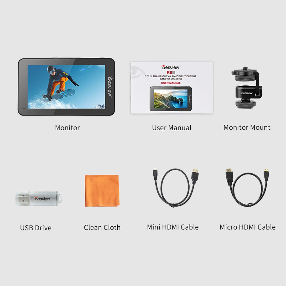 DESVIEW R6II 5.5 inch On Camera Monitor