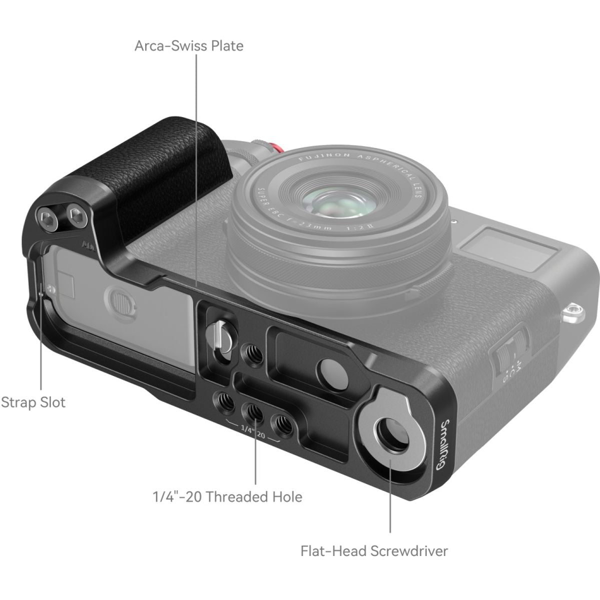 SmallRig 4556B L-Shape Handle For Fujifilm X100VI / X100V (Black)