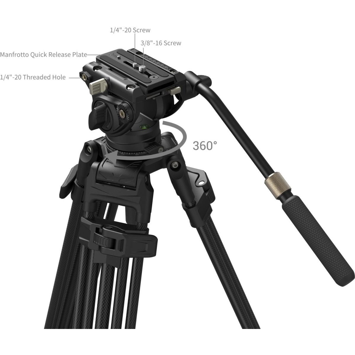 SmallRig 5111 Heavy-Duty Tripod Kit AD-80S