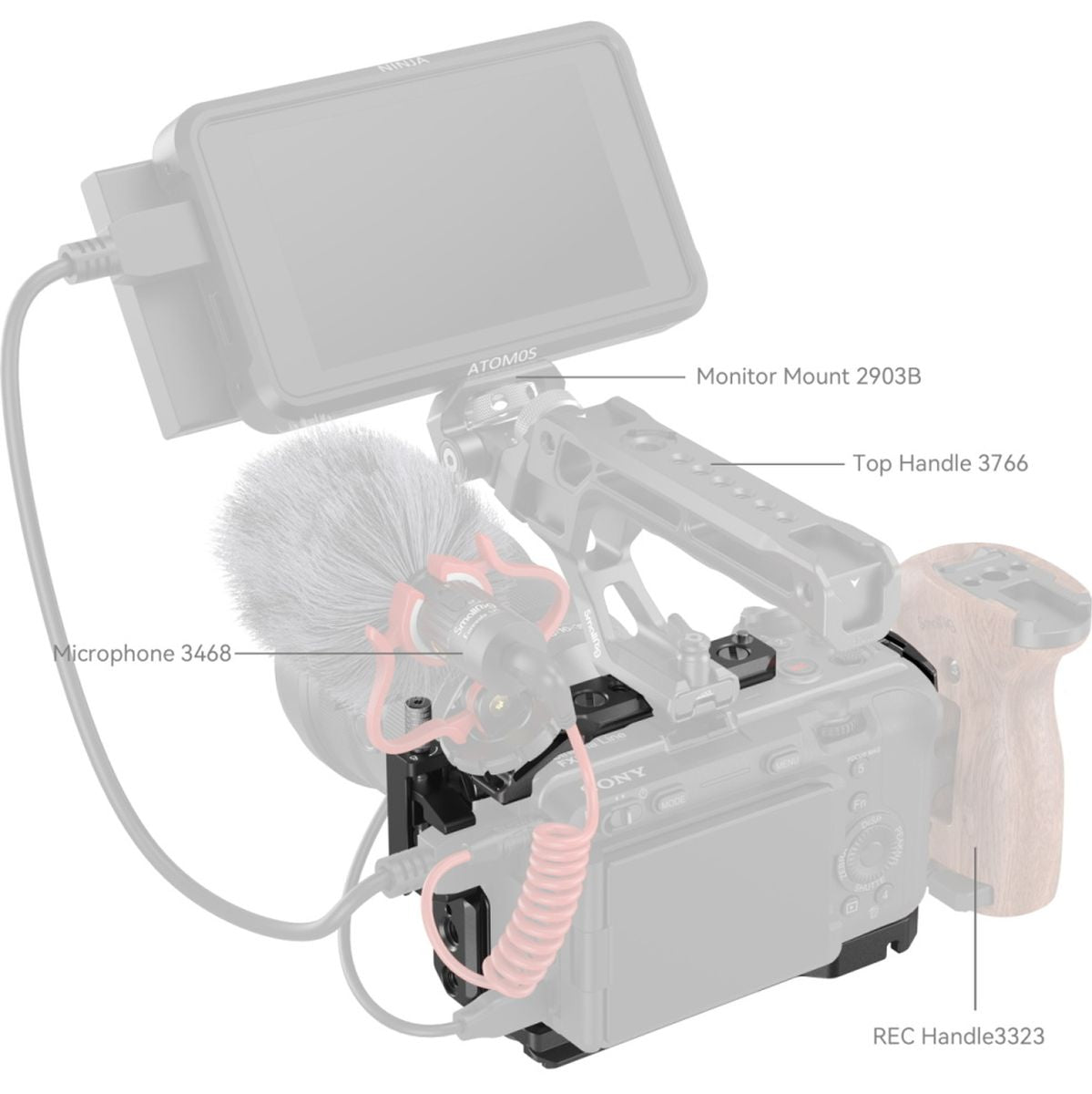 SmallRig 4183B Cage For Sony FX30 / FX3