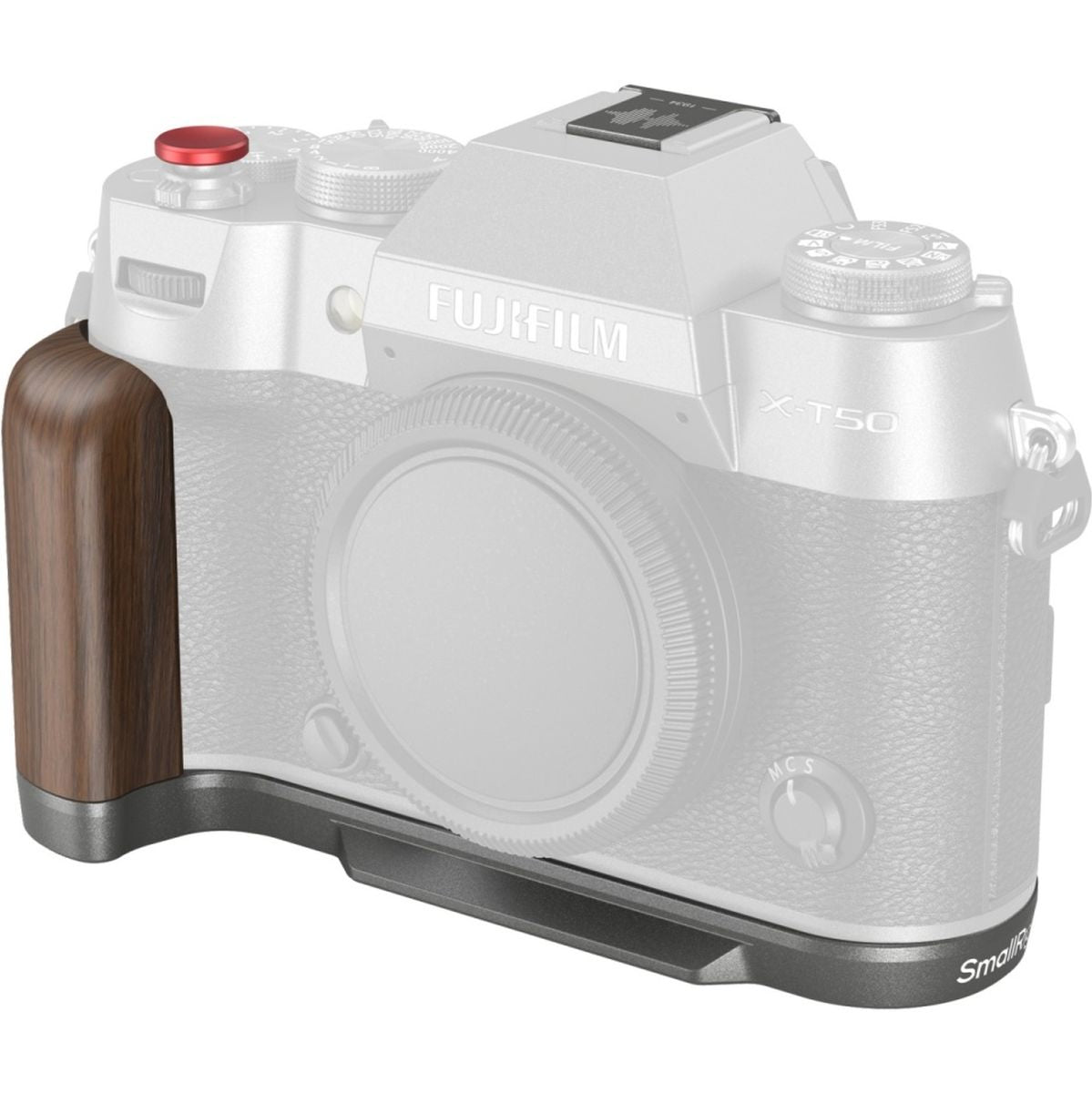 SmallRig 4736B L-Shape Grip For Fujifilm X-T50 (Wooden/Charcoal Silver)