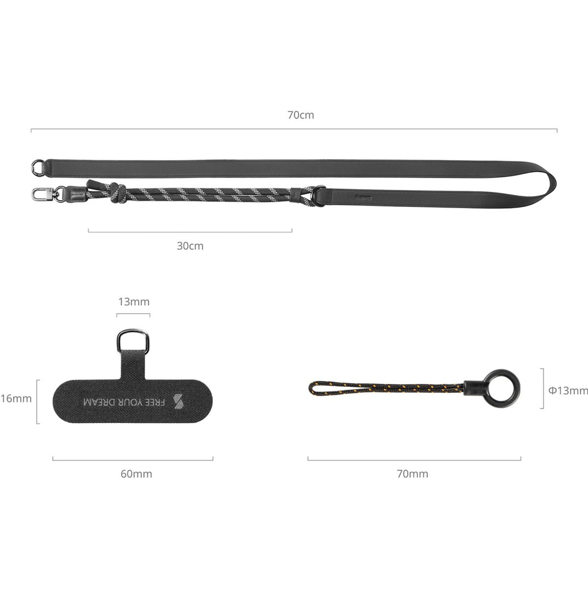 SmallRig 4989 Filmov Phone Shoulder Strap (Black)