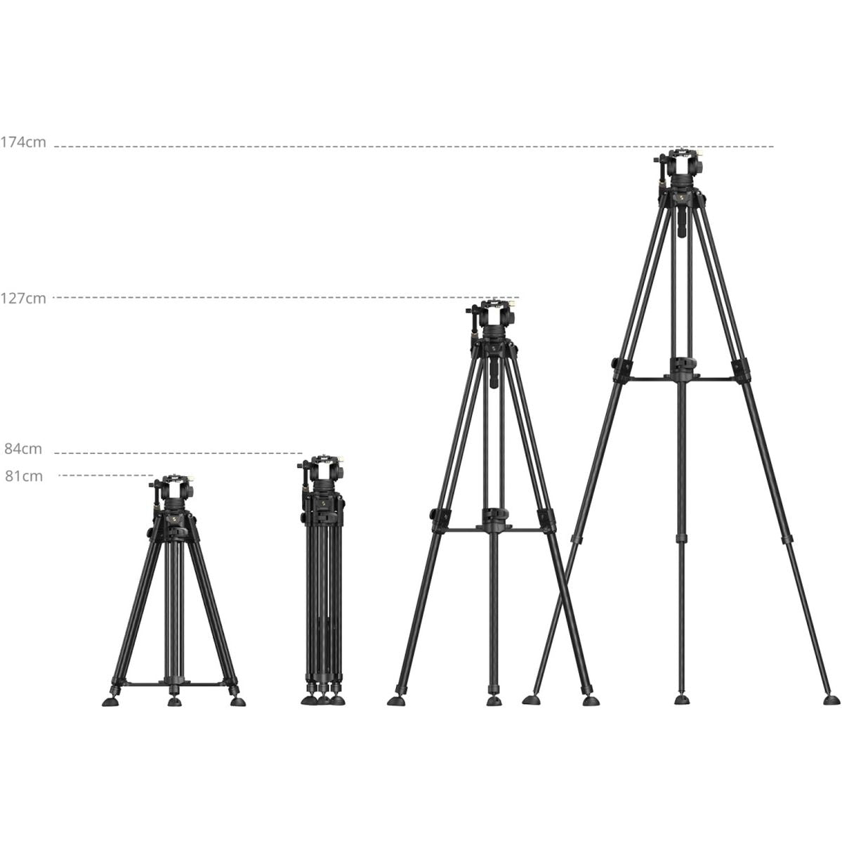 SmallRig 5201 AD-50 Max Video Carbon Fiber Tripod