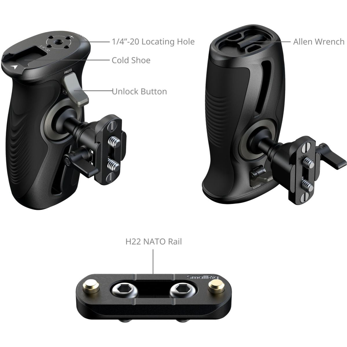 SmallRig 5160 Rotating Side Handle w/ Nato Clamp - image 5 of 5