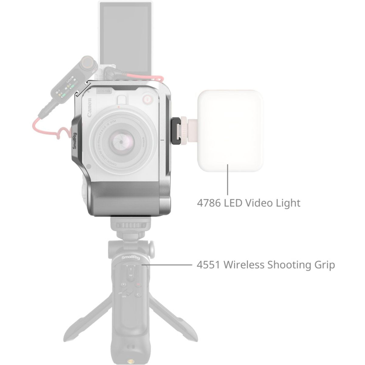 SmallRig 5428 Cage For Canon EOS R50 V (Silver)