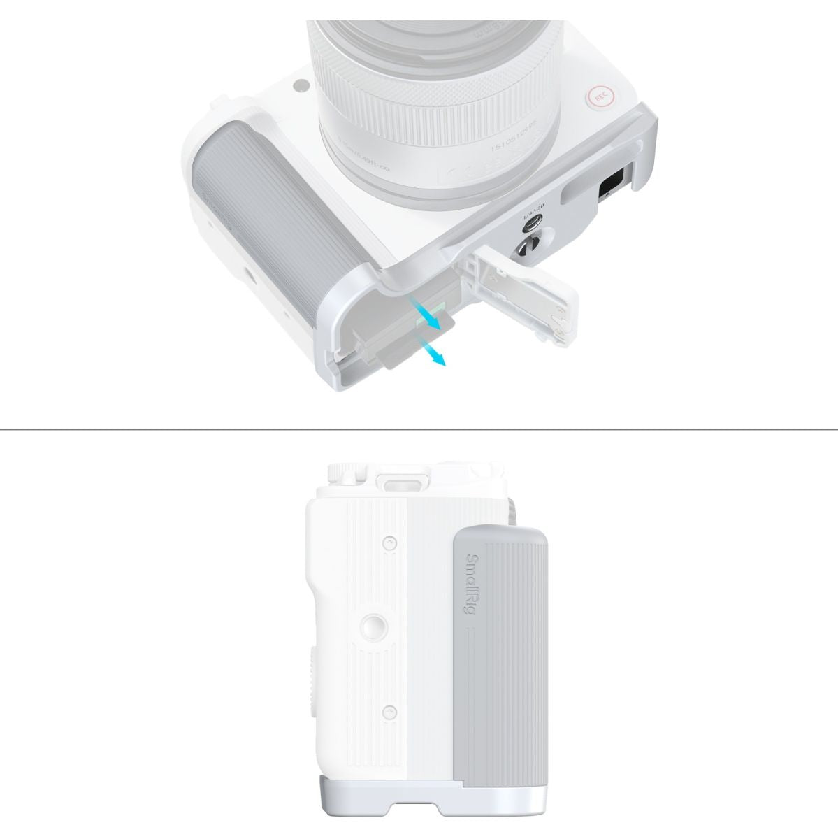 SmallRig 5430 L-Shaped Mount Plate w/ Handle For Canon EOS R50 V (White) - image 3 of 5