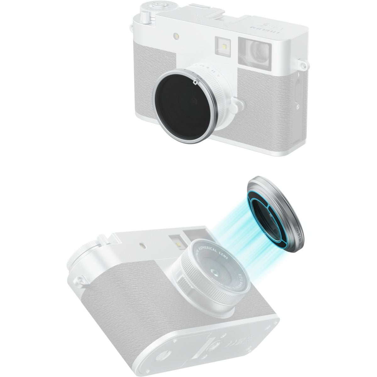 SmallRig 5391 Magnetic VND Filter ND2 - ND32 For Fujifilm X Half (Silver)