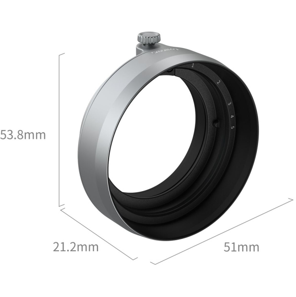SmallRig 5393 Lens Hood For Fujifilm X Half (Silver)