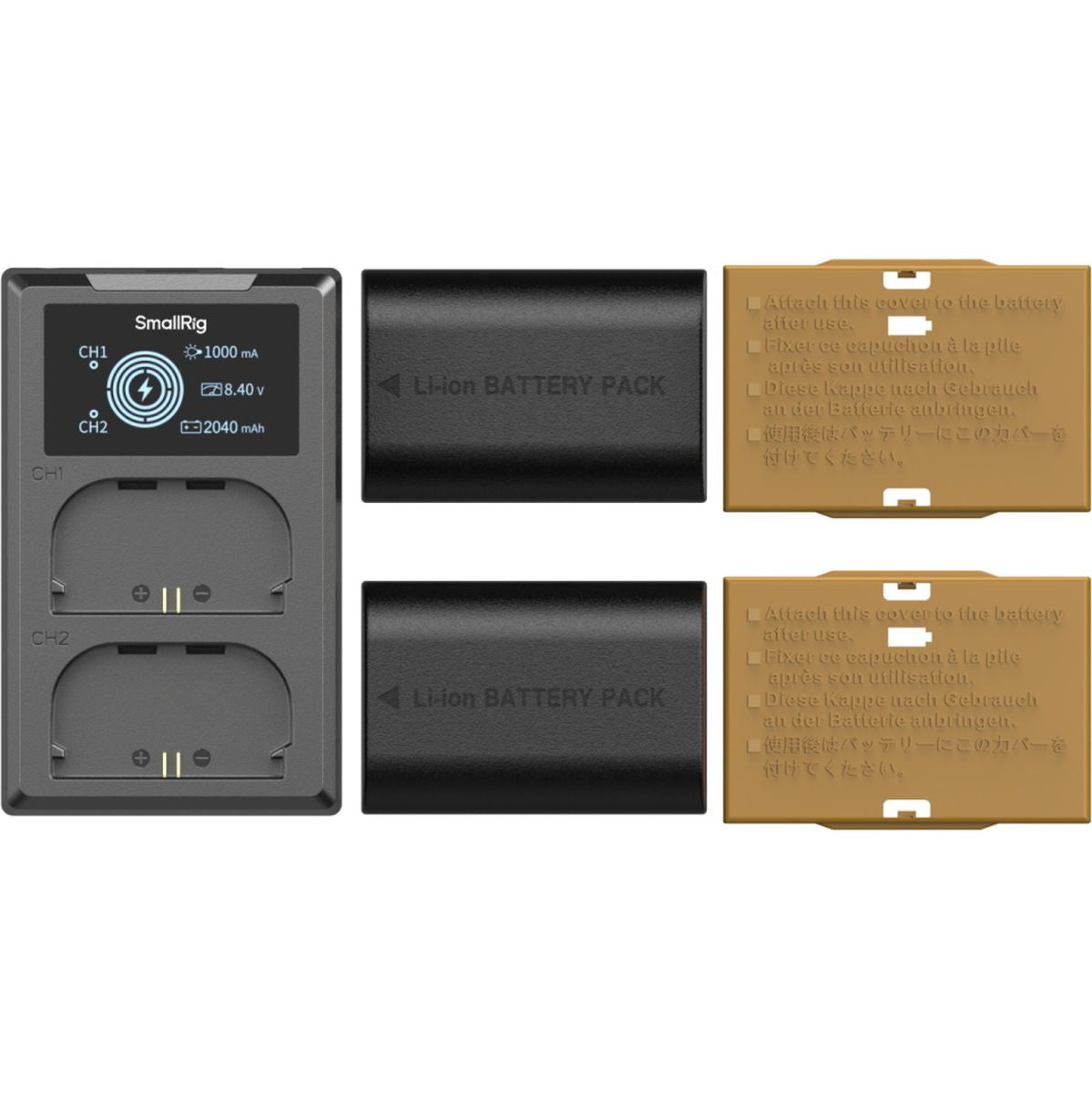 SmallRig 5409 Camera Battery X2 And Charger Kit For Canon LP-E6P