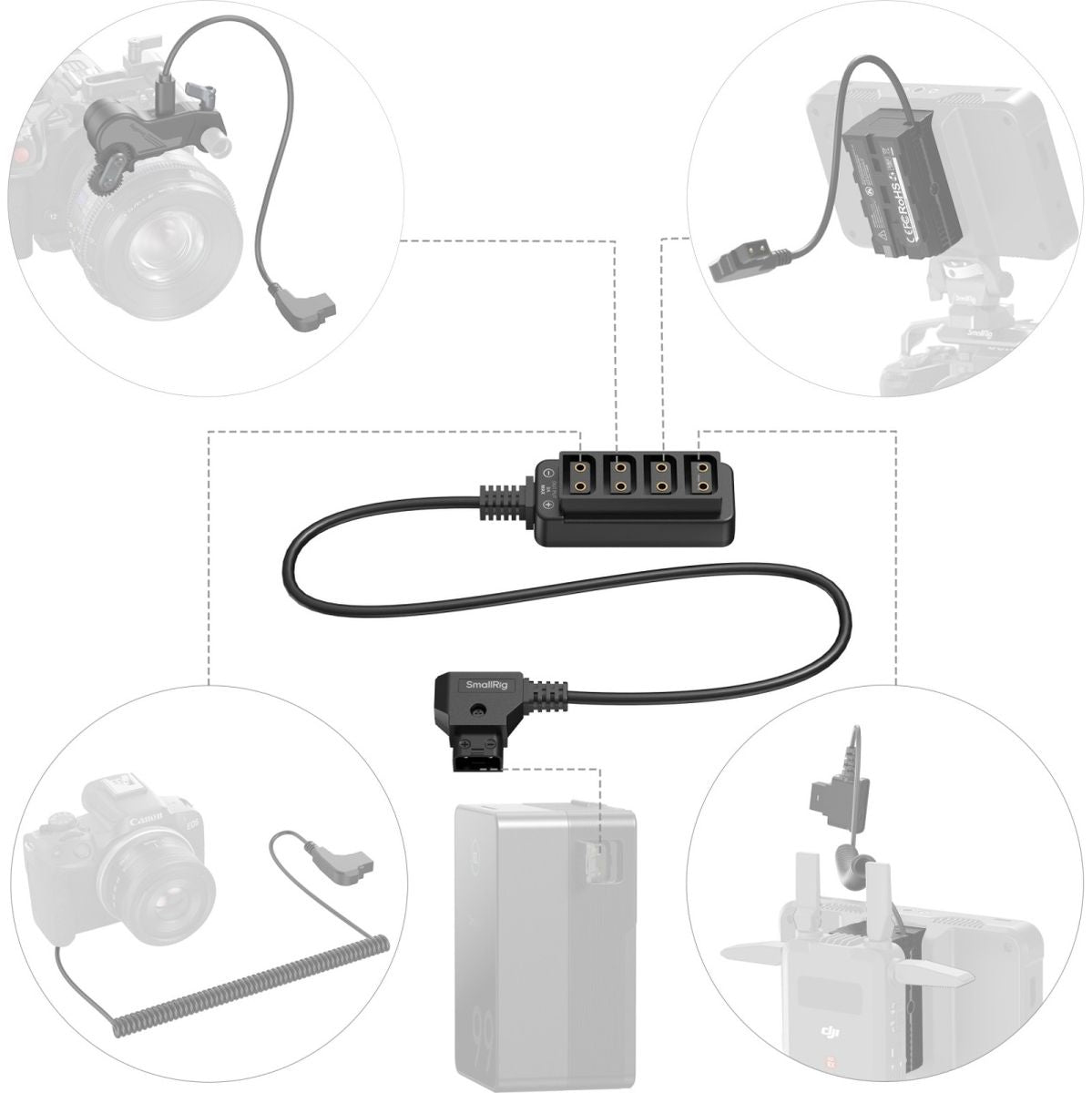 SmallRig 4831 D-Tap 1-TO-4 Power Cable