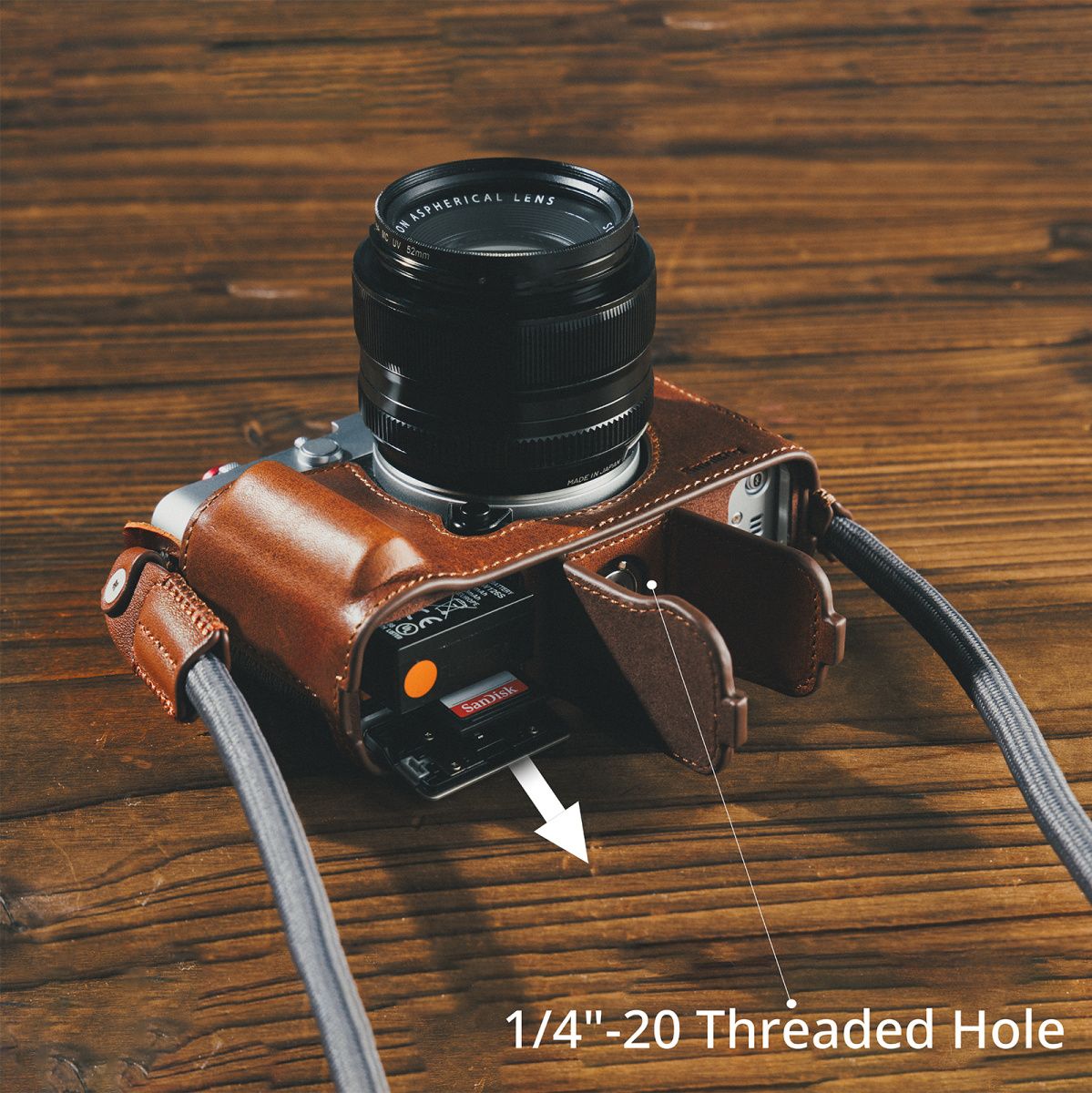 SmallRig 5449 Camera Leather Case Kit For Fujifilm X-E5 (Brown)