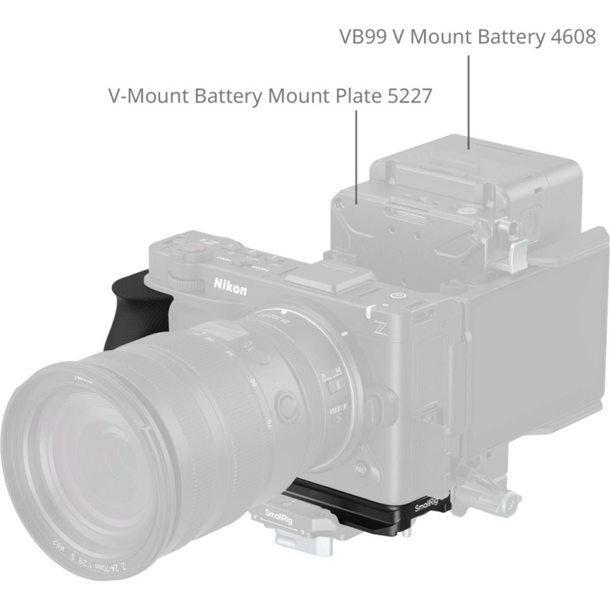 SmallRig 5466 L-Shaped Mount Plate w/ Silicone Handle For Nikon ZR - image 5 of 5