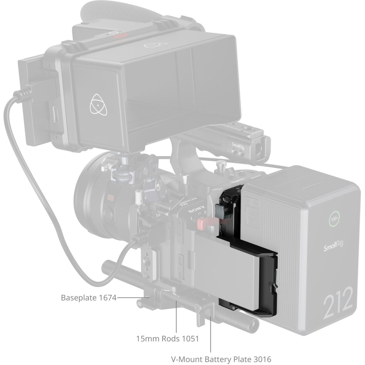 SmallRig 5228 V-Mount Battery Mount Plate