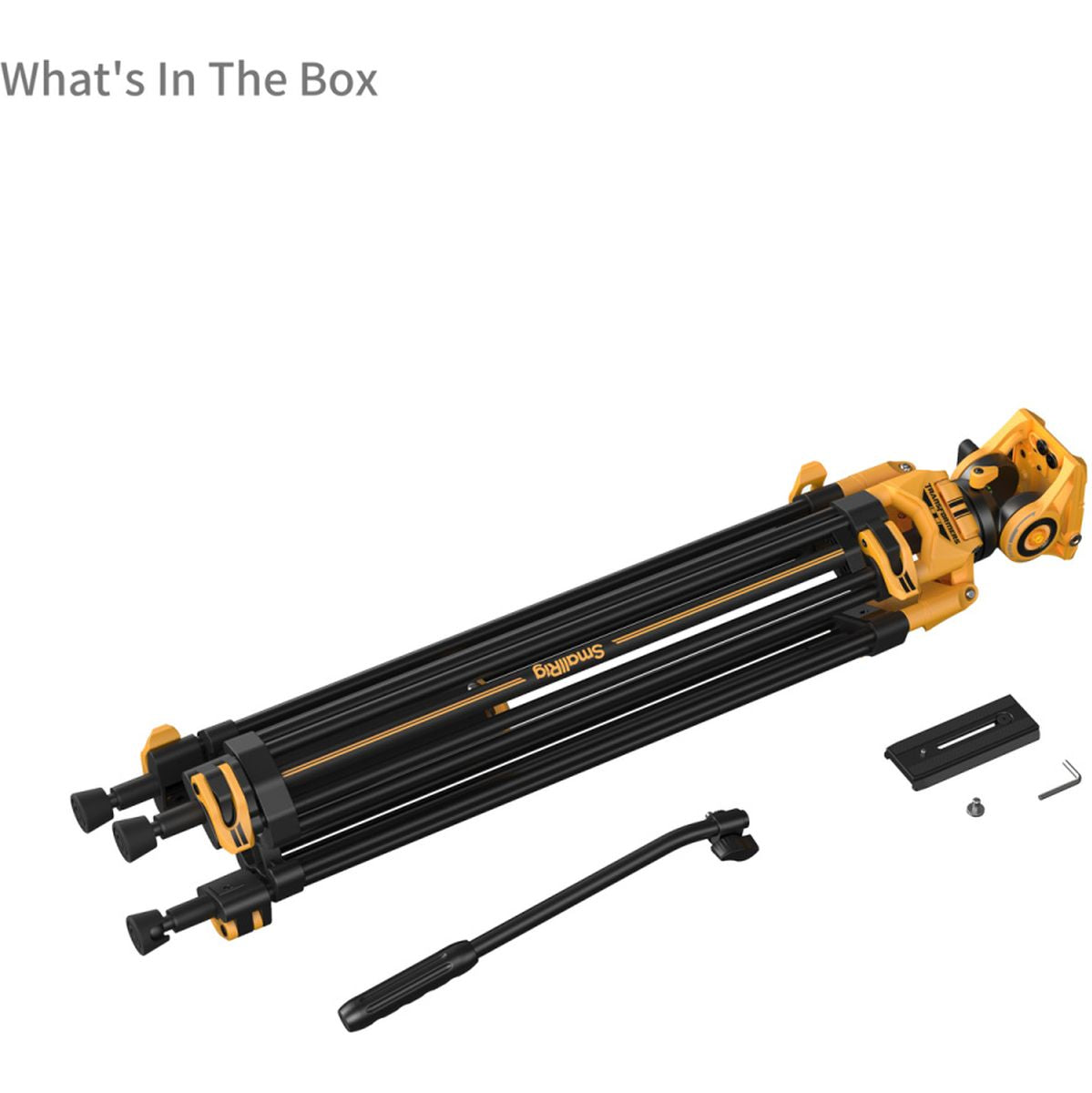 SmallRig 5523 Heavy-Duty Fluid Head Tripod AD-01 (Bumblebee Edition)