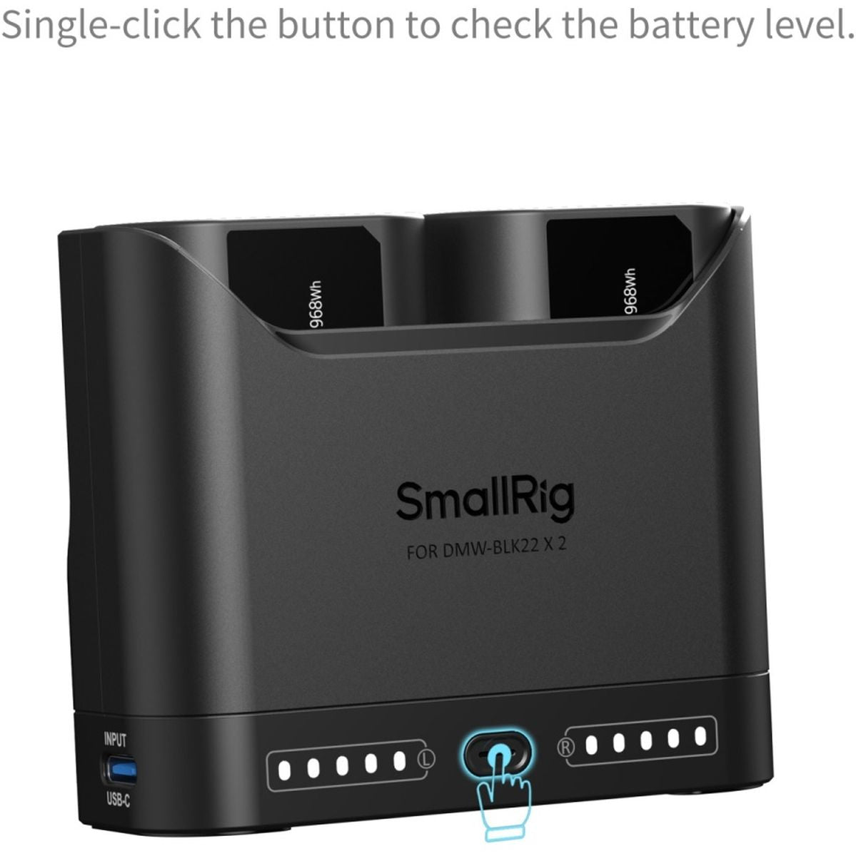 SmallRig 5487 Turbo Charging Kit For DMW-BLK22 Camera Batteries