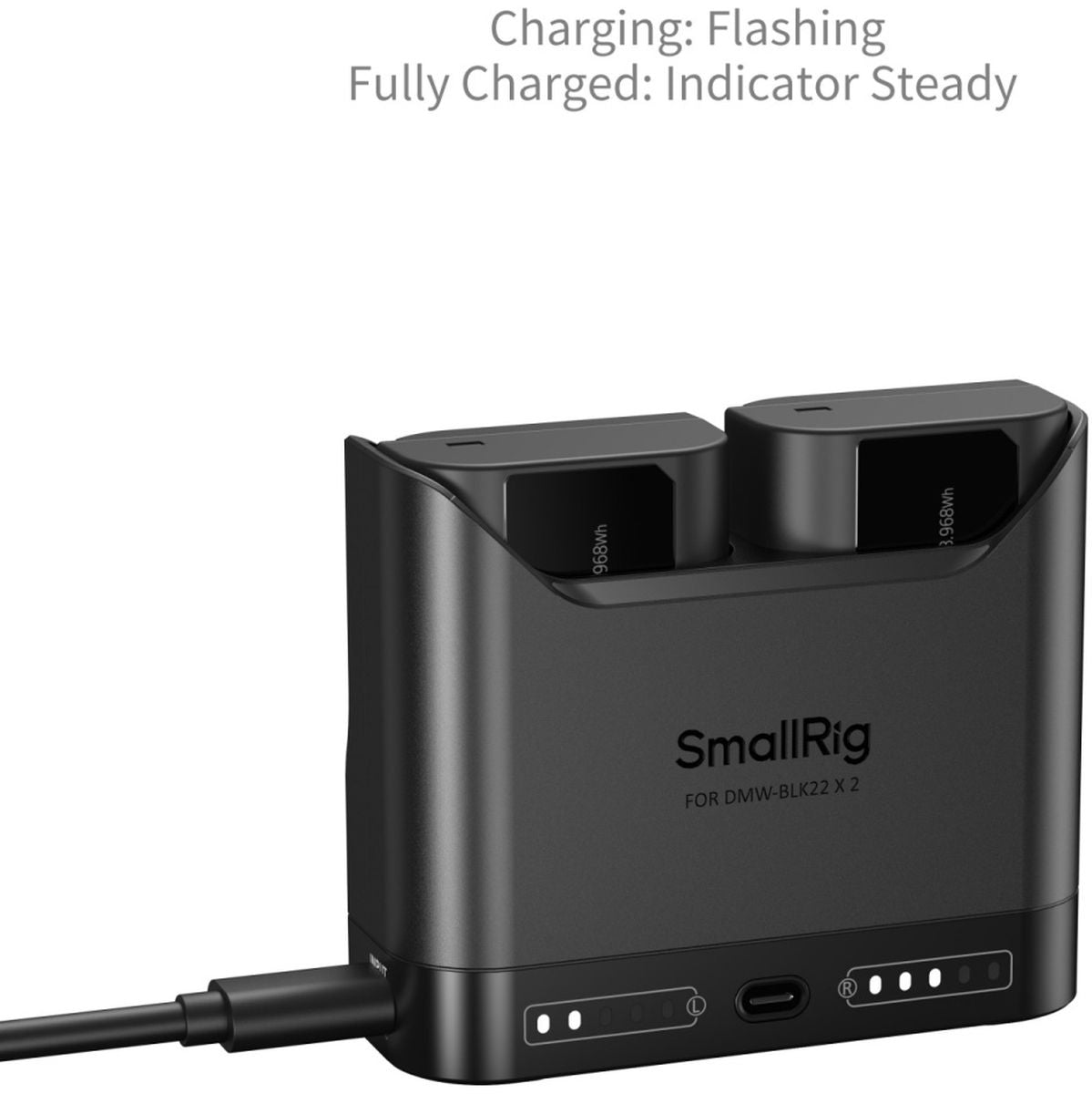 SmallRig 5487 Turbo Charging Kit For DMW-BLK22 Camera Batteries