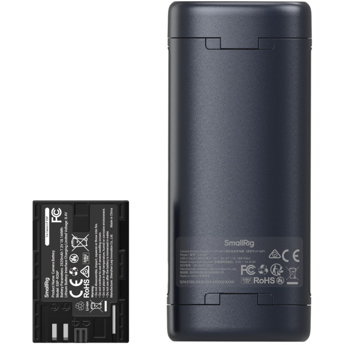 SmallRig 5695 Portable Charger Case Kit For LP-E6P Batteries