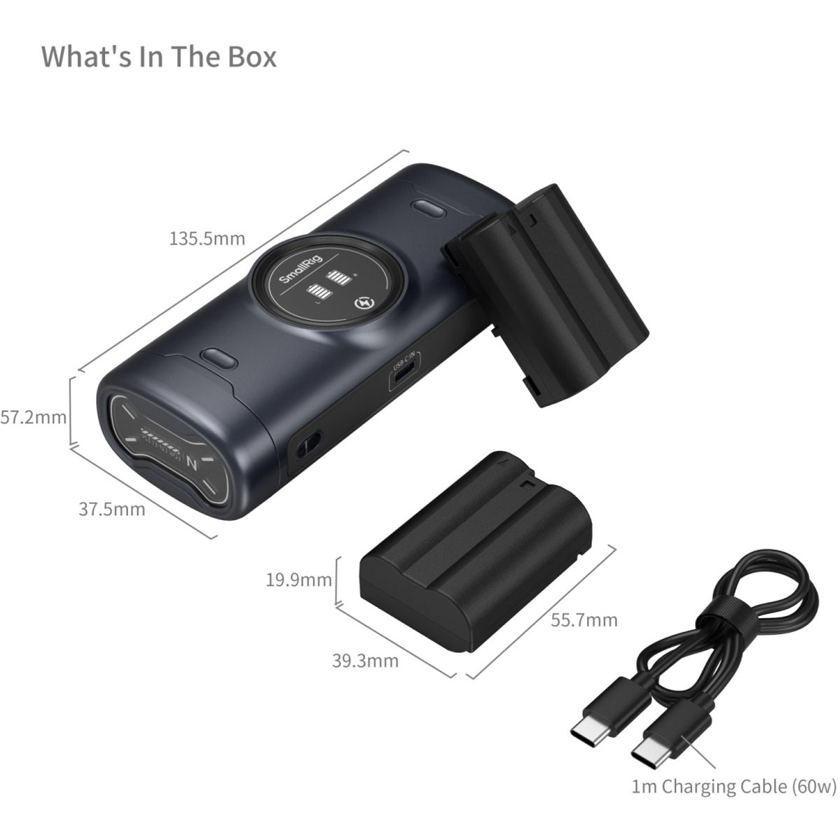 SmallRig 5697 Portable Charger Case Kit For EN-EL15C Batteries