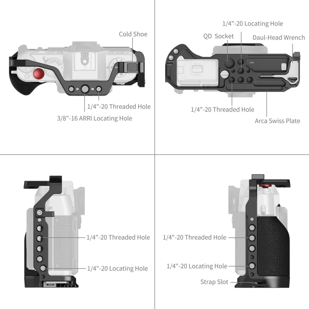 SmallRig 5662 Cage For Fujifilm X-T30 / X-T30 II / X-T30 III