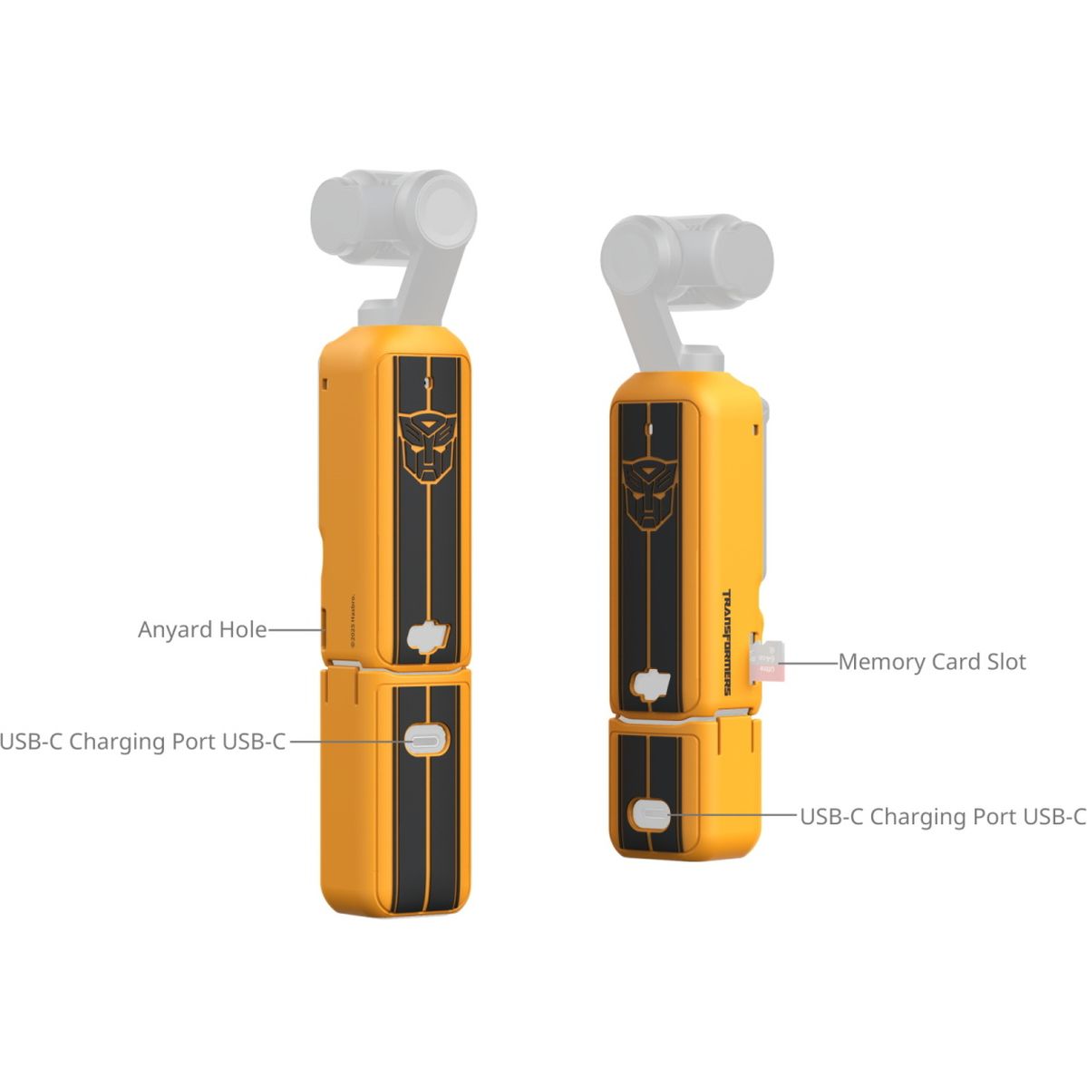 SmallRig 5114 Silicone Case Kit For DJI Osmo Pocket 3 (Basic (Bumblebee Edition)