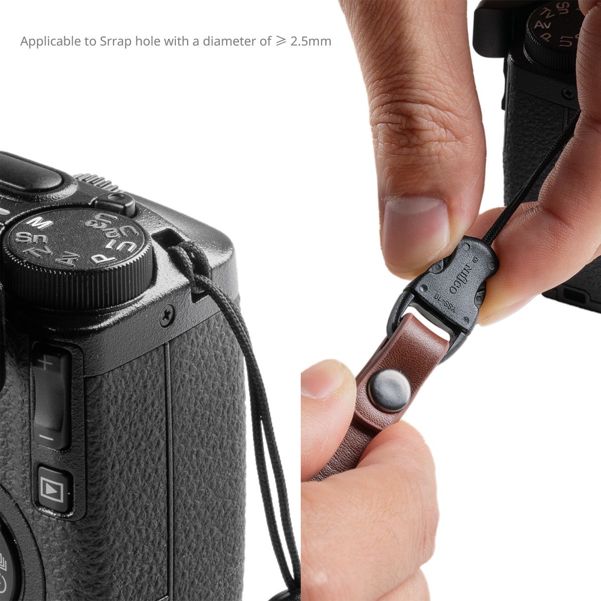 SmallRig 5682 Quick Release Wrist Strap For Ricoh GR Series (Grey)