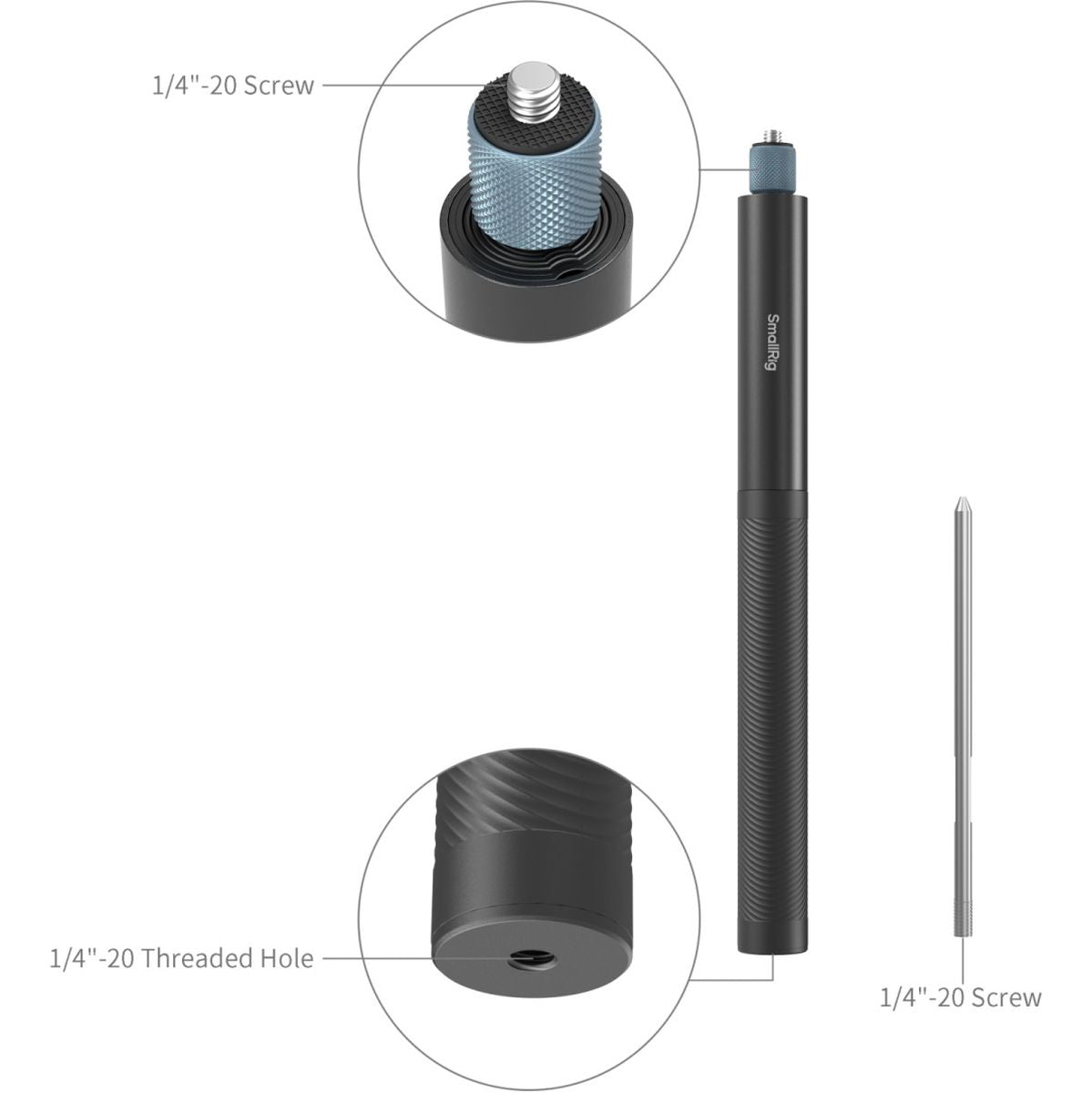 SmallRig 5270 Selfie Stick For Action Cameras (150cm)
