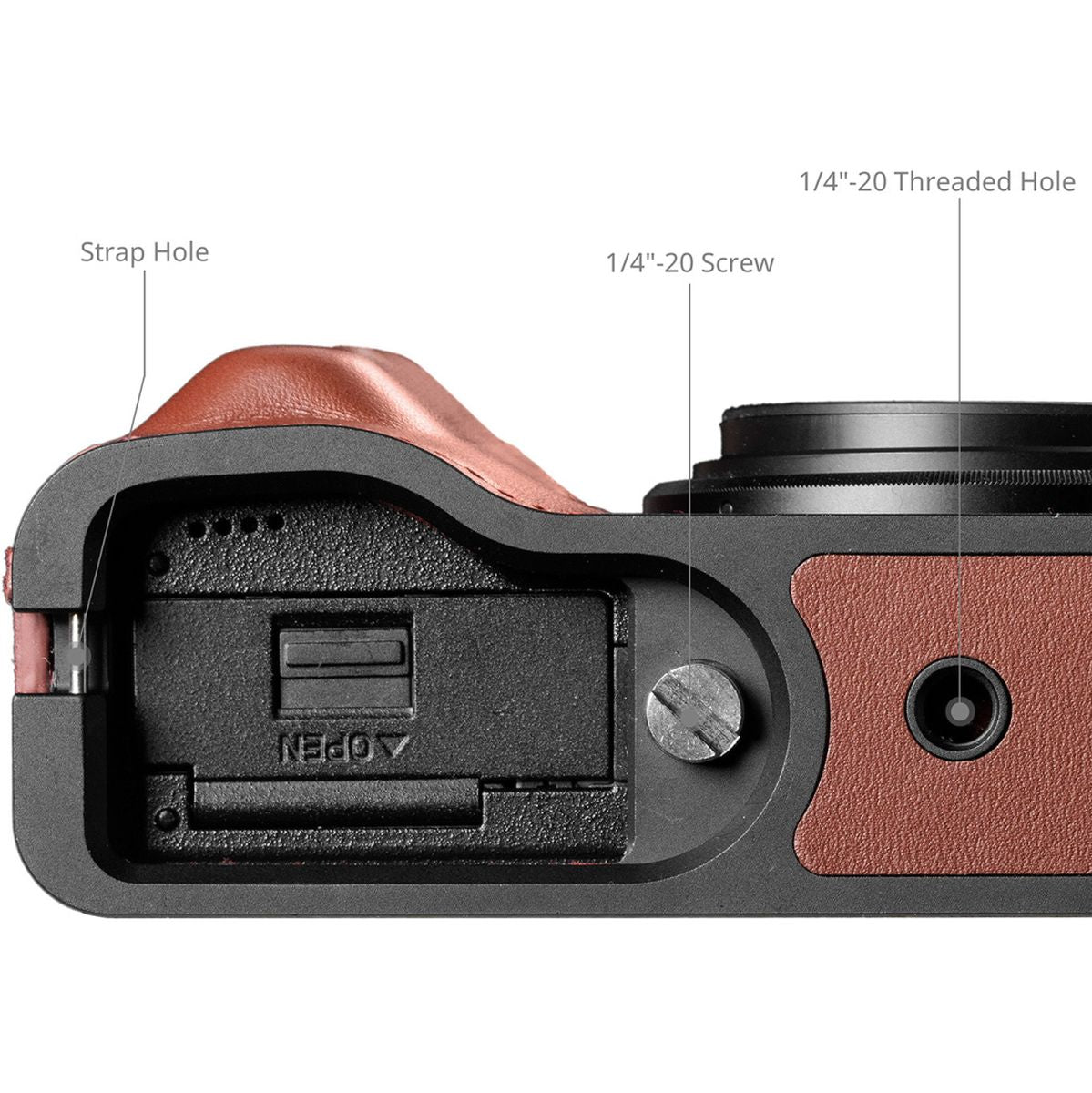 SmallRig 5678 Leather Case Kit For Ricoh GR IV / III / Iiix / III / Iiix Red