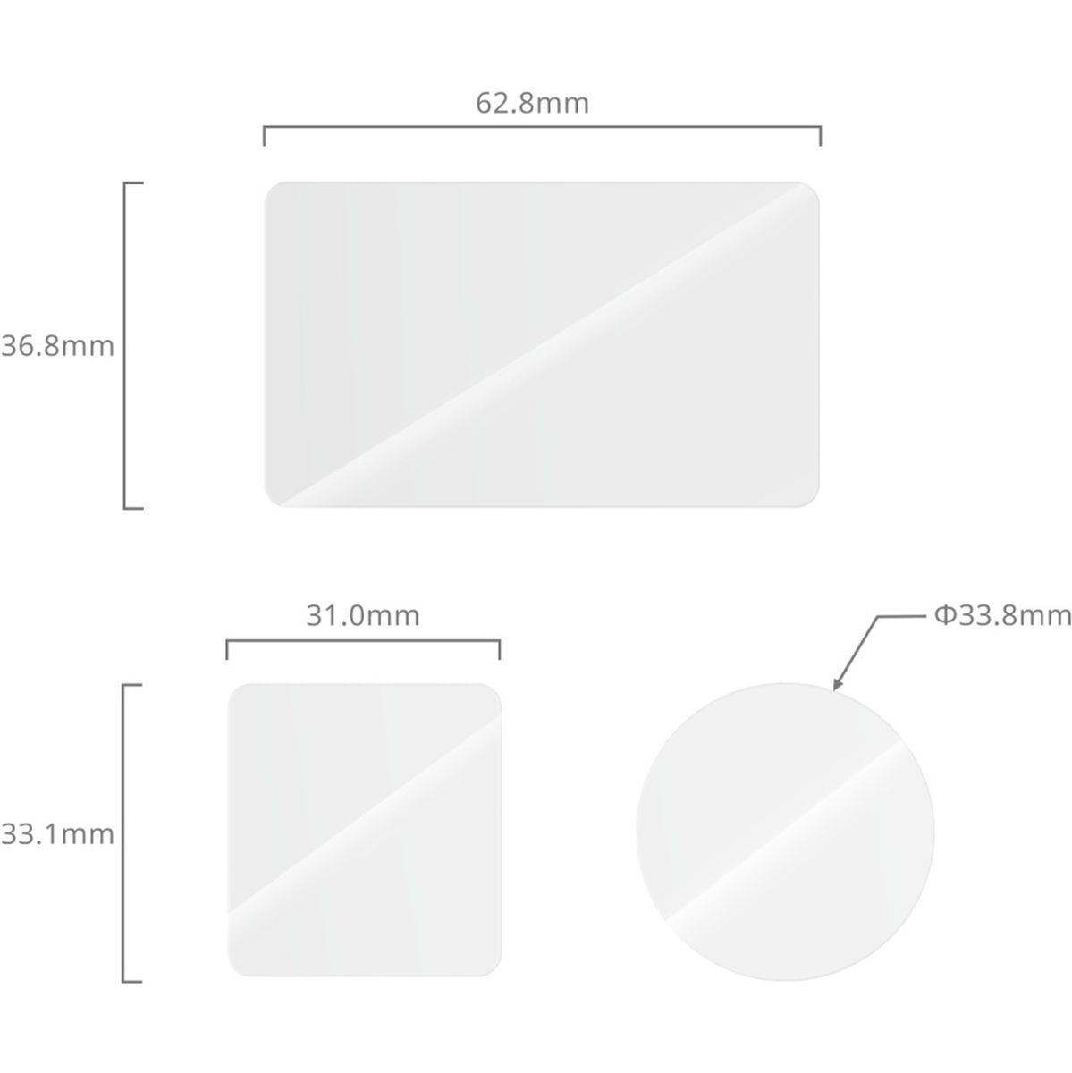 SmallRig 5892 Tempered Glass Screen Protector Kit For DJI Osmo Action 6
