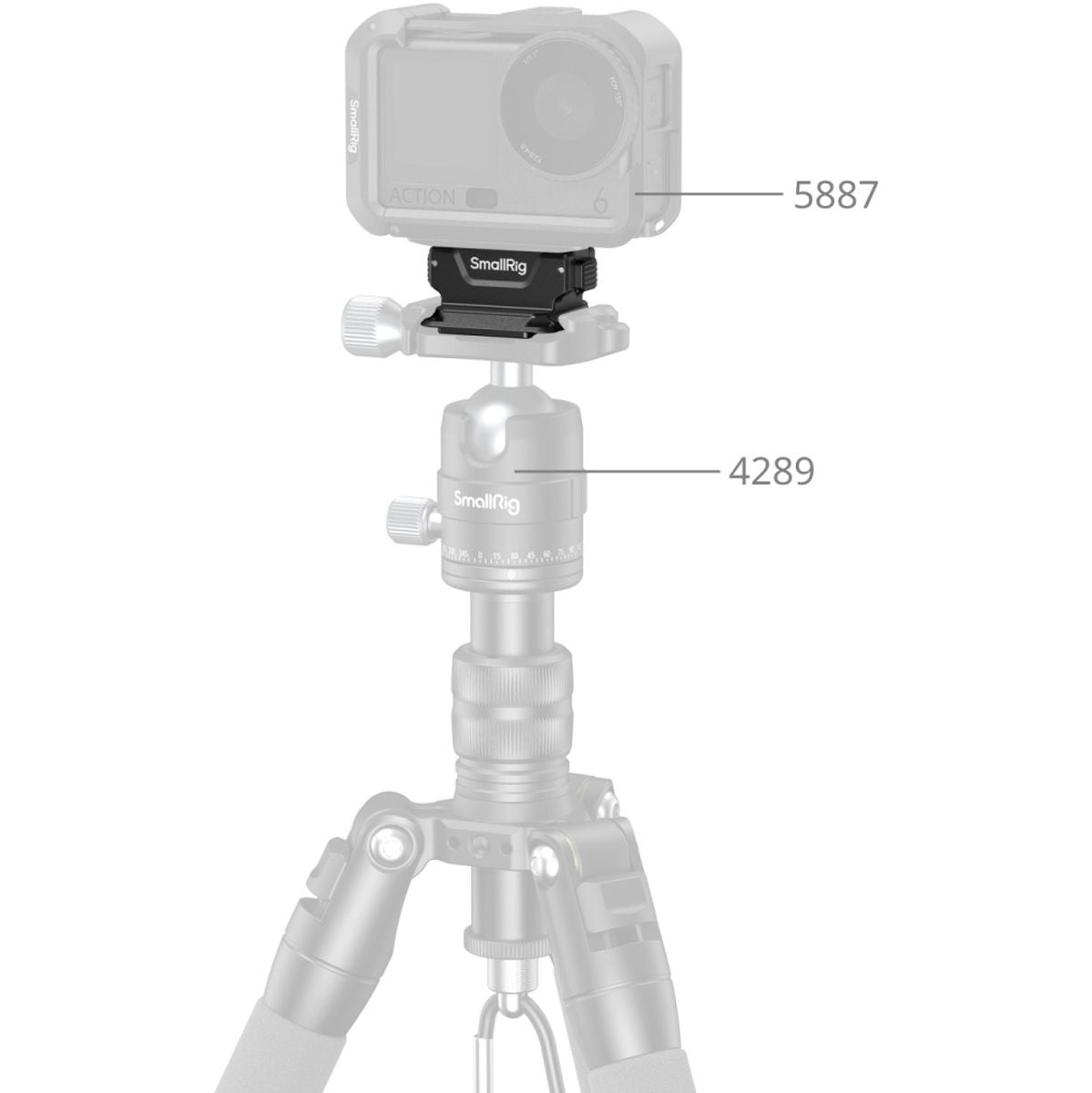 SmallRig 014 Bidirectional Attachable Mount To ArcaSwiss Adapter For DJI Osmo - image 2 of 5