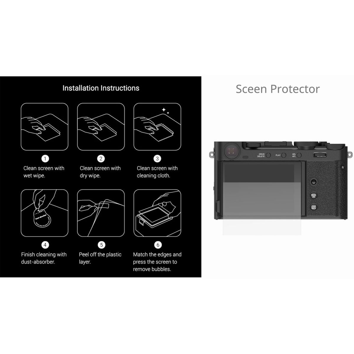 SmallRig 5988 Screen Protector For Fujifilm X-E5