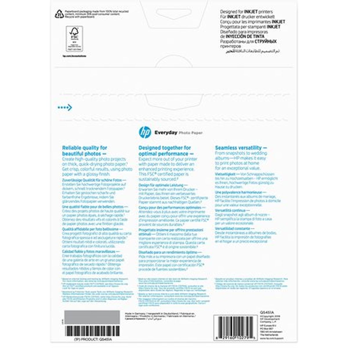 HP Q5451A Gloss Photo Pape Tjet 200G/M2 A4 25 Q5451A - image 4 of 4