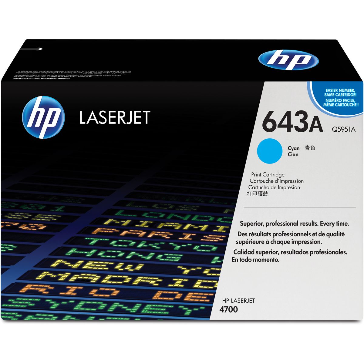 HP 643A Colour LaserJet Cartridge Cyan SC Q5951A