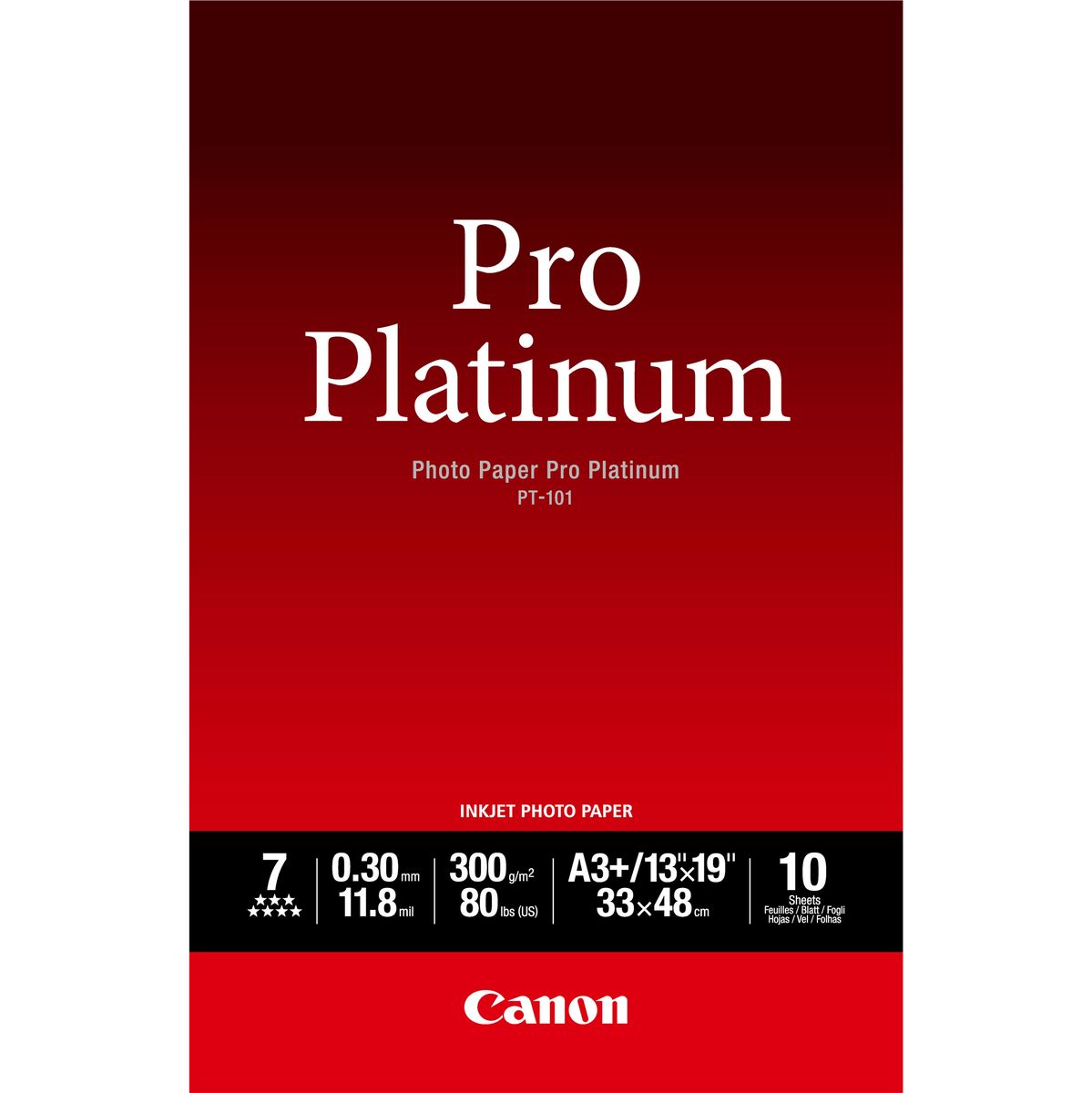 Canon Photo Paper Pro Platinum A3+ 10 Sheets