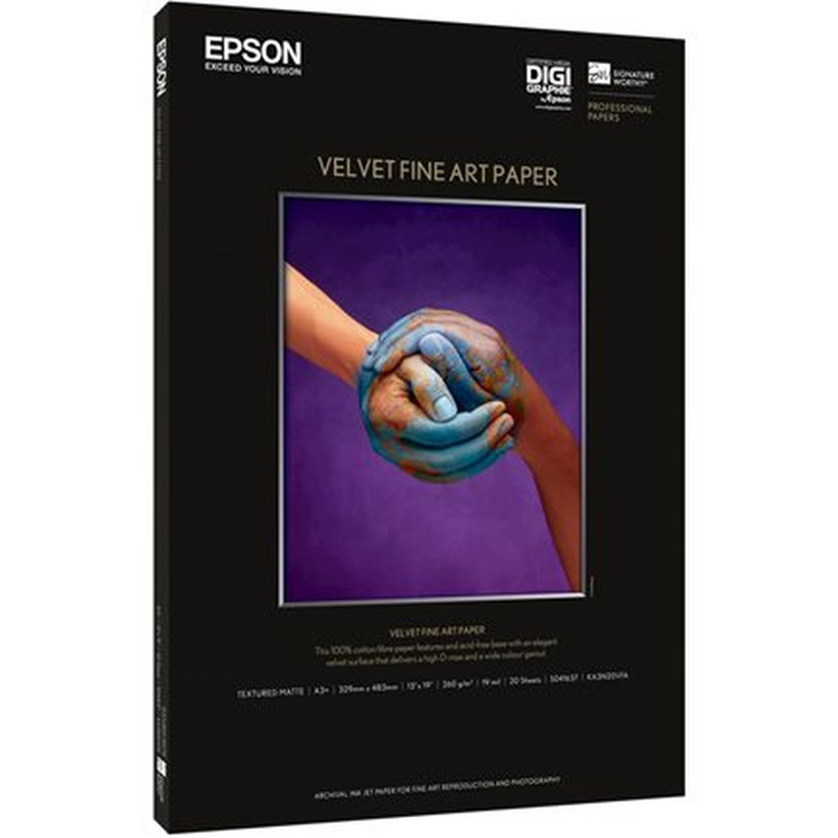 Epson S042096 Velvet FineArt Paper Jet 260G A2 25 Sheet