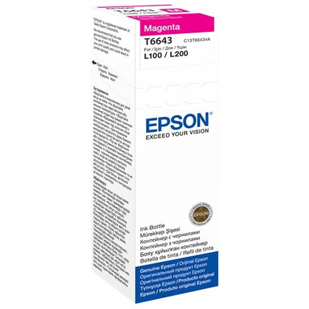 Epson T6643 Magenta Ink Bottle 70ml C13T66434A
