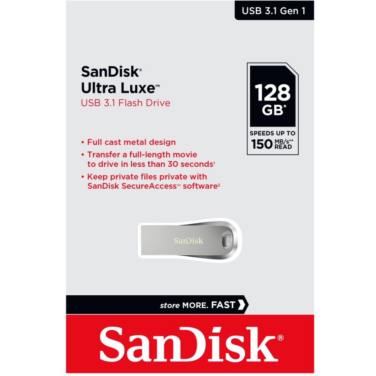 SanDisk USB Ultra Luxury 128GB 150MB/s - USB 3.1 - image 4 of 4