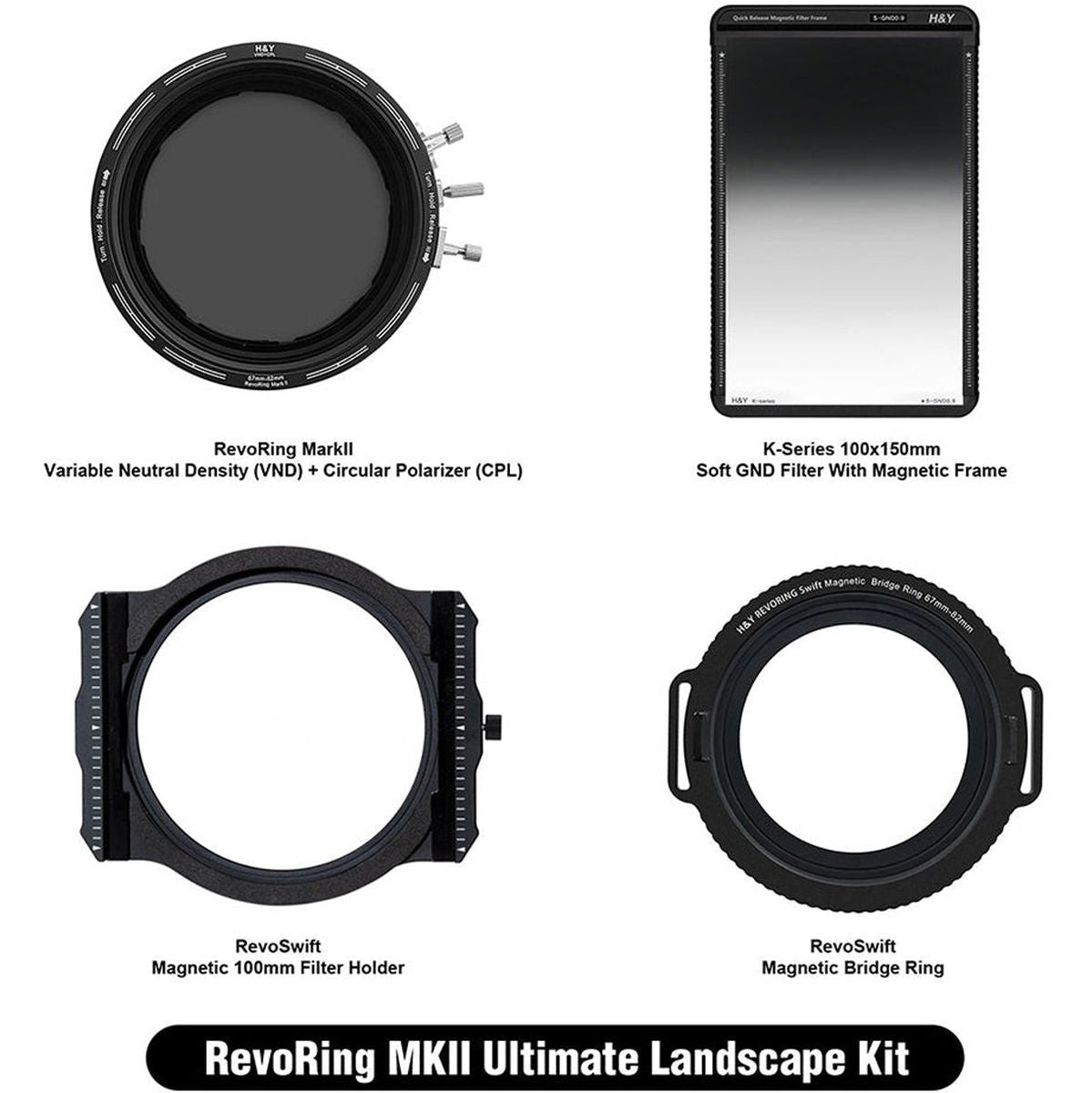 H&Y RevoRing MkII Landscape Kit 58-77mm (RNC77-II + RBR-77 + RH100 + KS09)