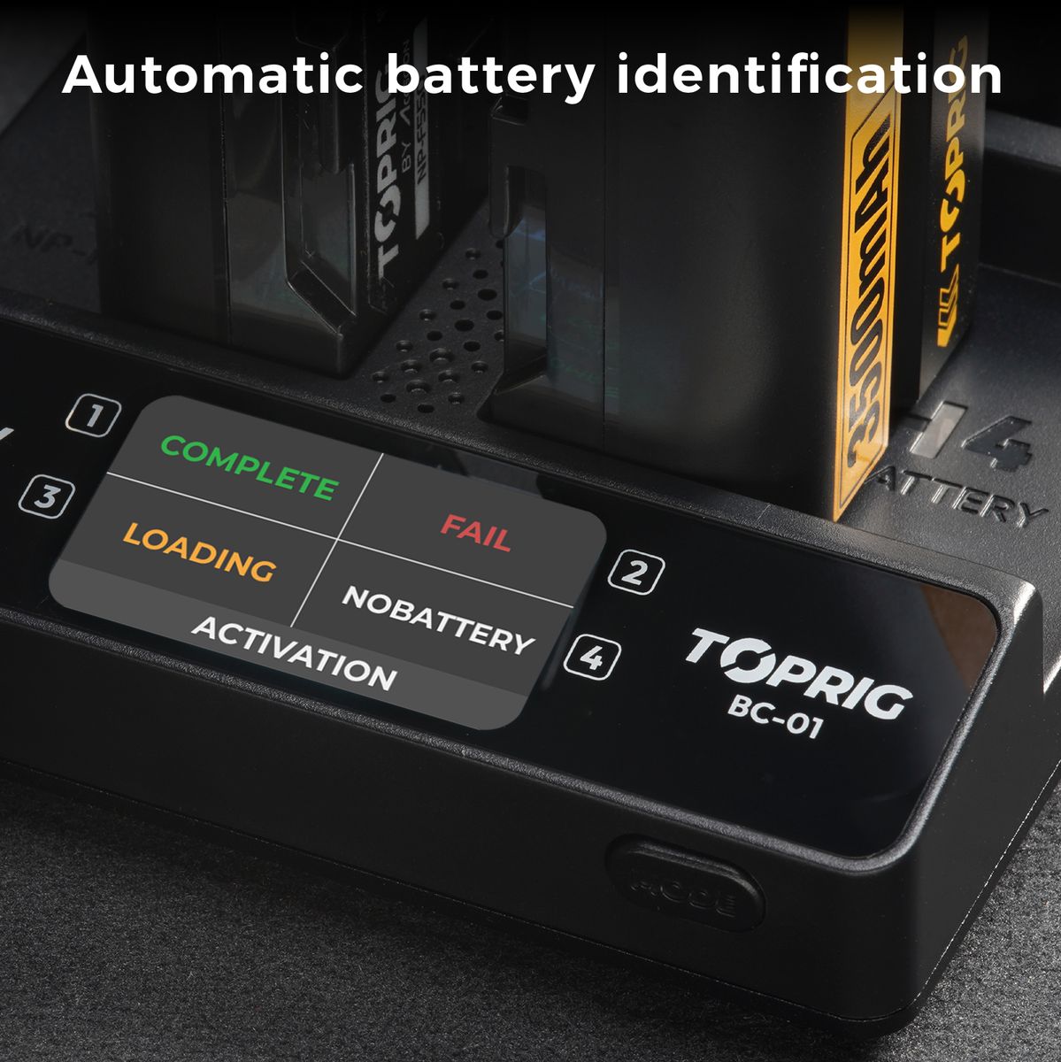 Accsoon Toprig 100W 4-BAY NP-F Fast Charger