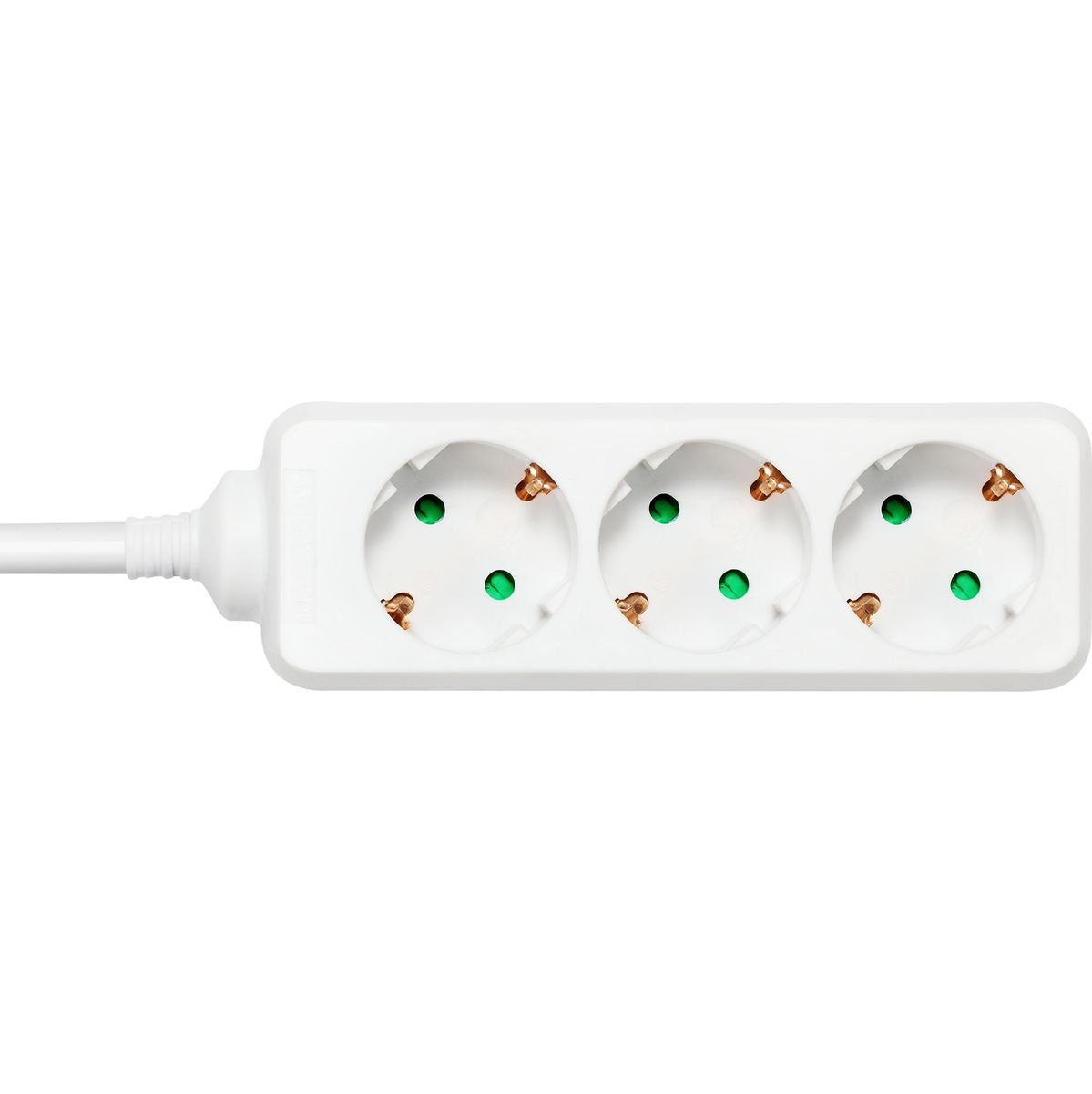 Deltaco Power Strip Geaard - 3-FOLD - 3XCEE 7/3 1XCEE 7/7 - 5 Meter - White