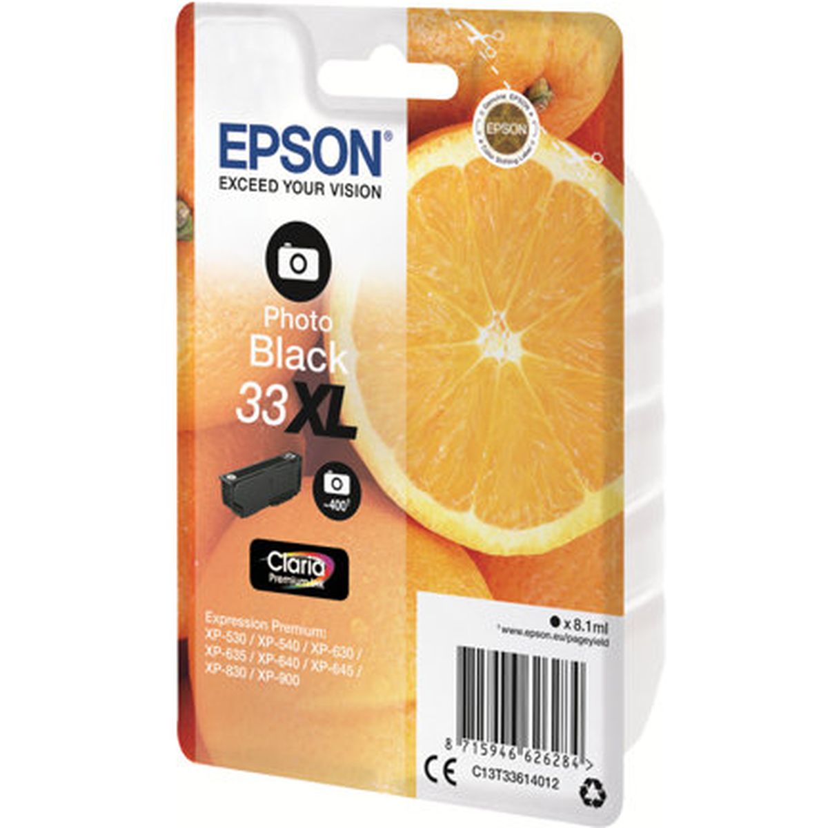 Epson 33XL Oranges Premium Black Photo Claria - image 2 of 2