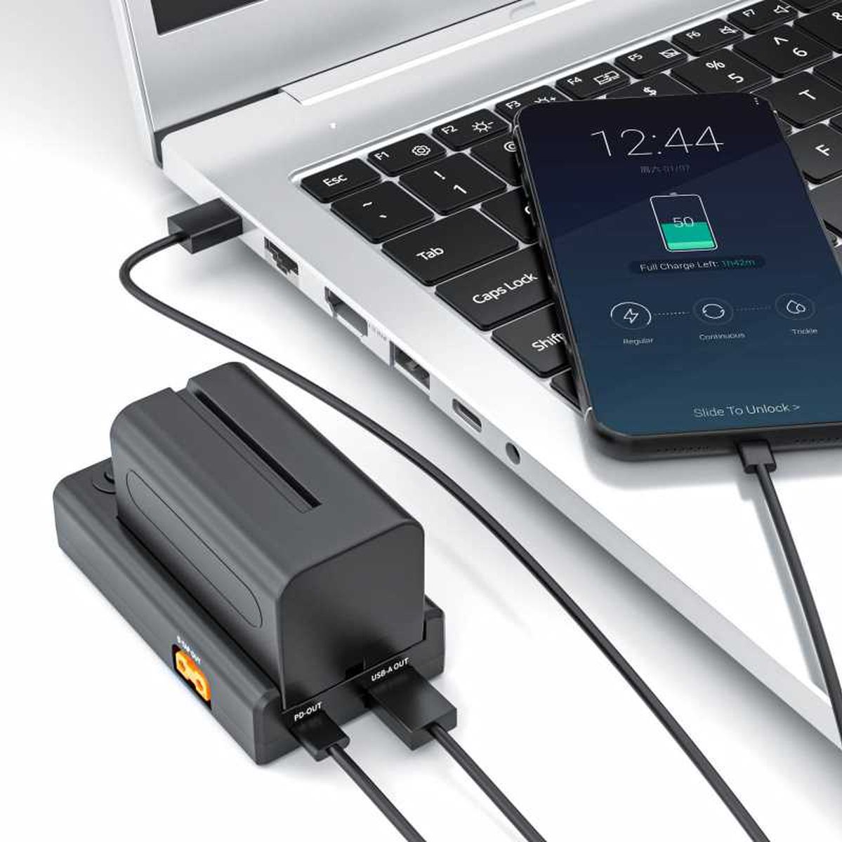 ZGCINE NPF USB-C Multi-Charger/ Adapter D-Tap/USB-C PD/USB-A (NPF-01)