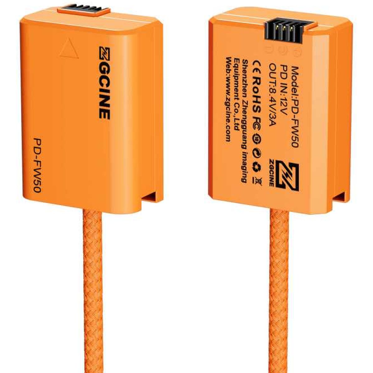 ZGCINE USB-C To NP-FW50 Dummy Battery Cable (PD-FW50)